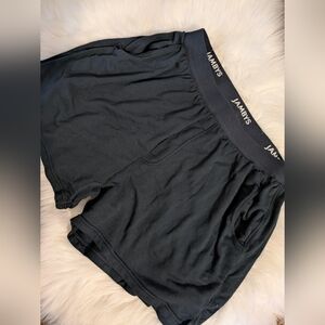 Jambys Black Modal Men's Boxer Shorts With Pockets L Large